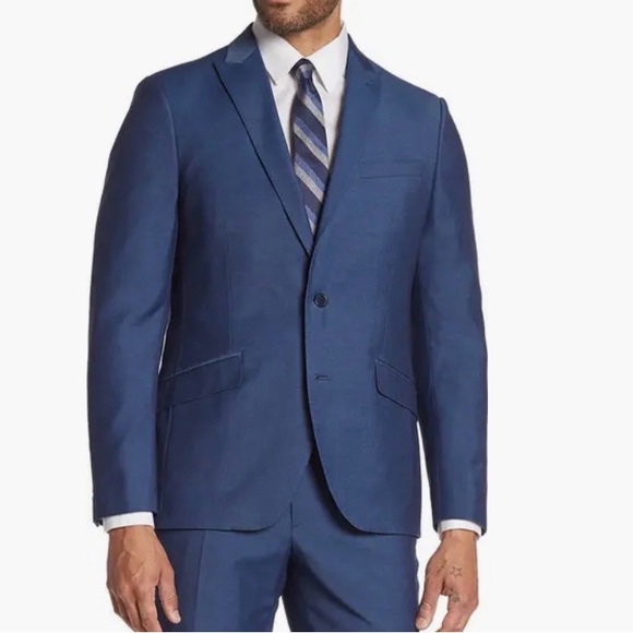 The Savile Row Company London Mens Navy 40R Blazer Jacket Sport Coat